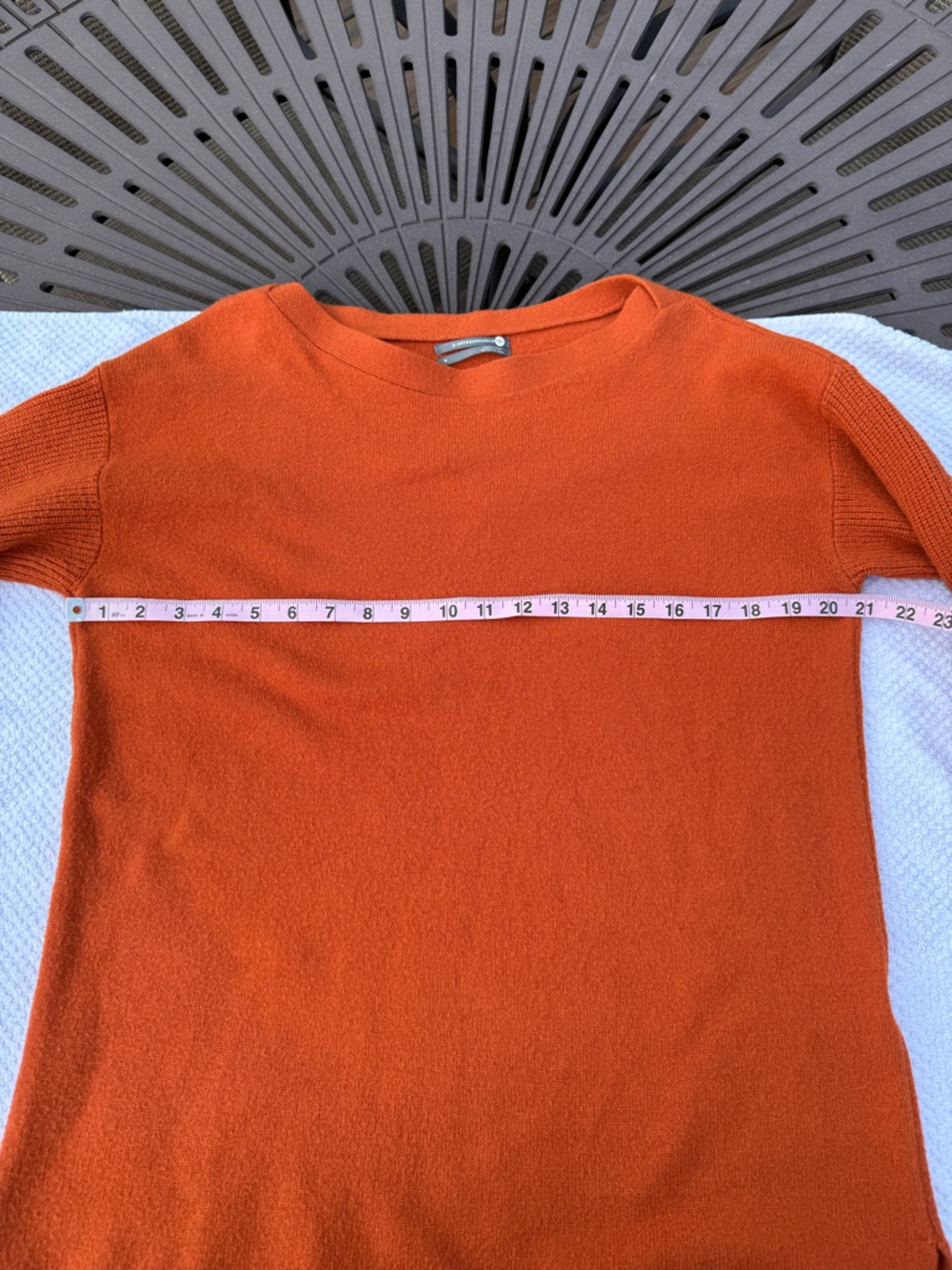 Anthropologie Colma Tunic Sweater Burnt
Orange Eyelash Cuffs Women's Size Medium - Picture 6 of 9